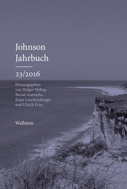 Johnson-Jahrbuch 23/2016 main product photo