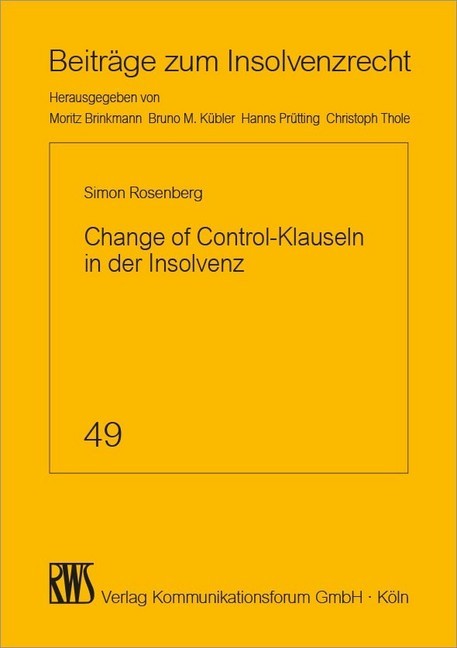 Change of Control-Klauseln in der Insolvenz main product photo