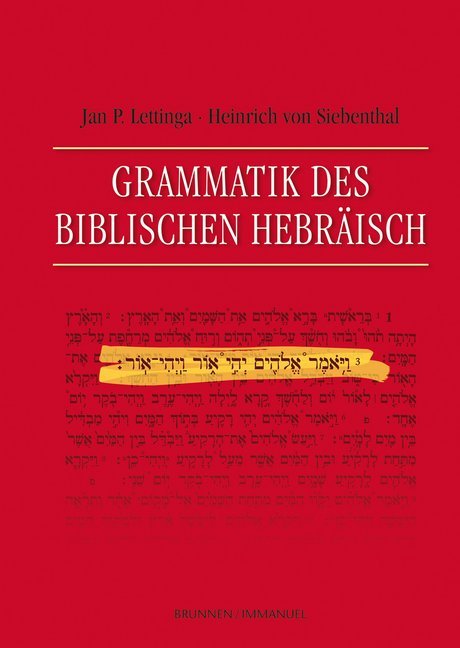 Grammatik des Biblischen Hebräisch main product photo