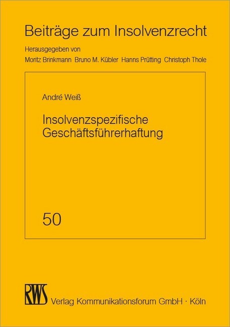 Insolvenzspezifische Geschäftsführerhaftung main product photo