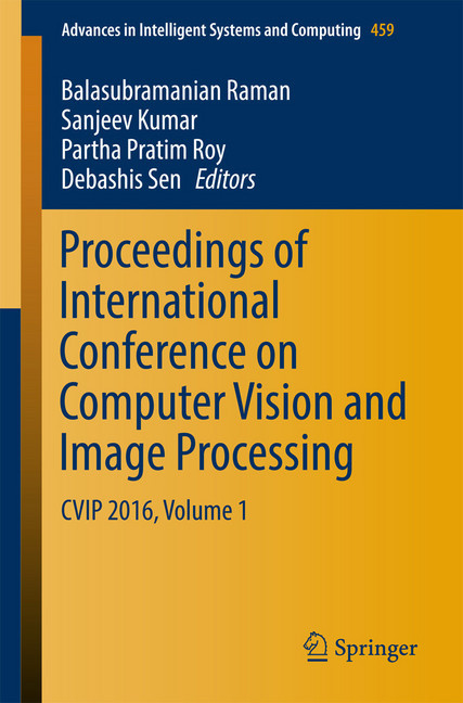 Proceedings of International Conference on Computer Vision and Image Processing main product photo