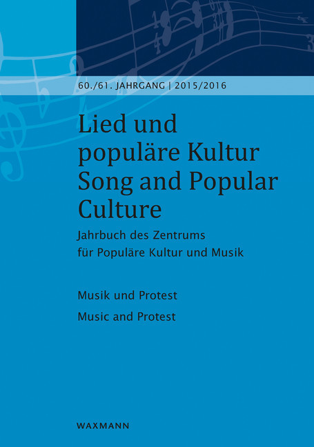 Lied und populäre Kultur / Song and Popular Culture 60/61 (2015/2016) main product photo