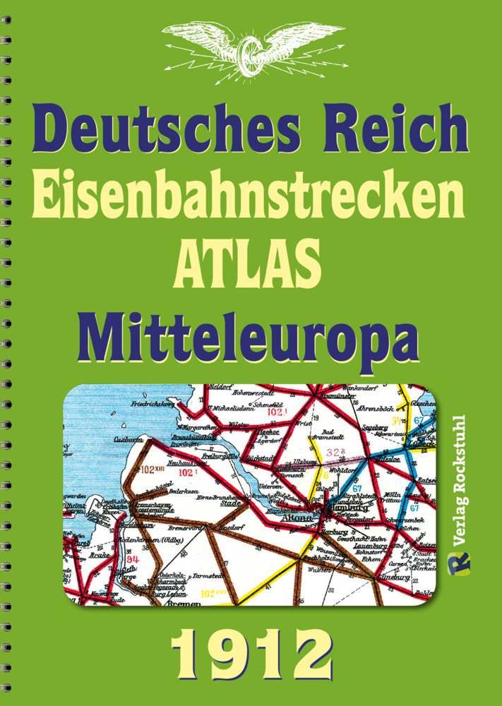 DEUTSCHES REICH 1912. Eisenbahnstrecken des Deutschen Reiches und Mitteleuropa main product photo