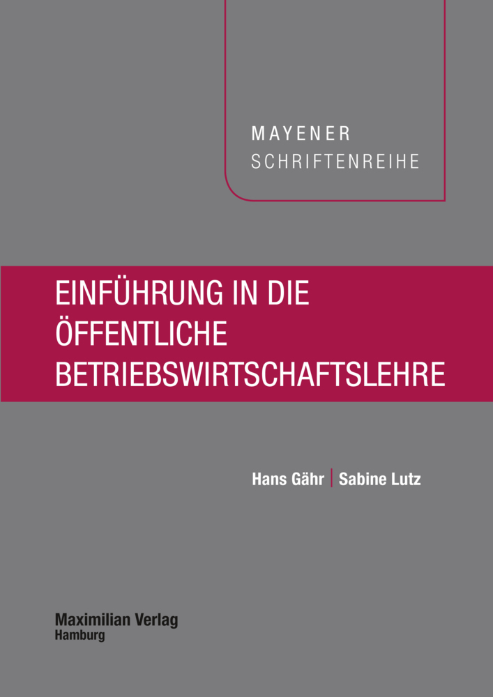 Einführung in die öffentliche Betriebswirtschaftslehre main product photo