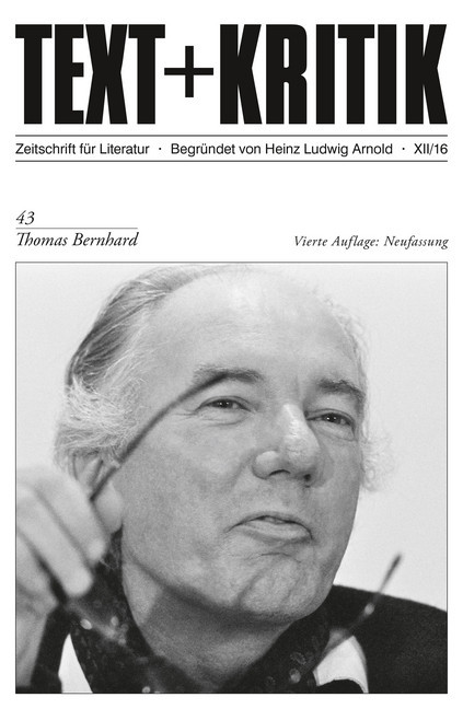 TEXT+KRITIK 43 - Thomas Bernhard main product photo