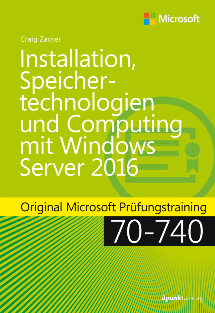 Installation, Speichertechnologien und Computing mit Windows Server 2016 main product photo