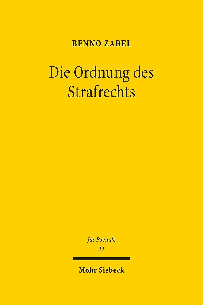 Die Ordnung des Strafrechts main product photo