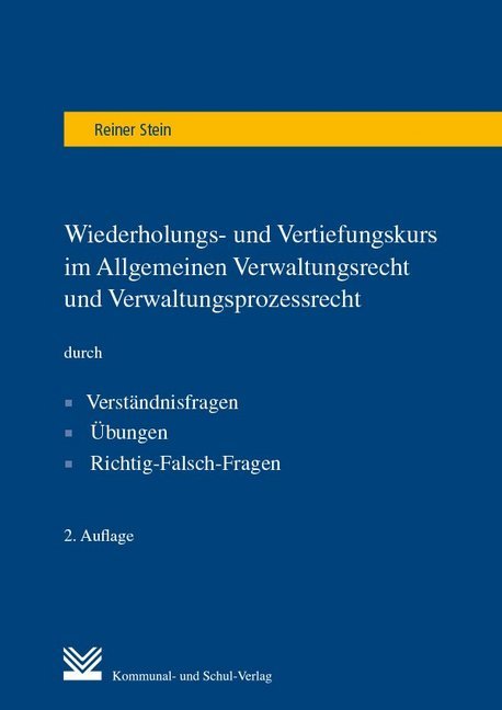 Wiederholungs- und Vertiefungskurs im Allgemeinen Verwaltungsrecht und Verwaltungsprozessrecht main product photo