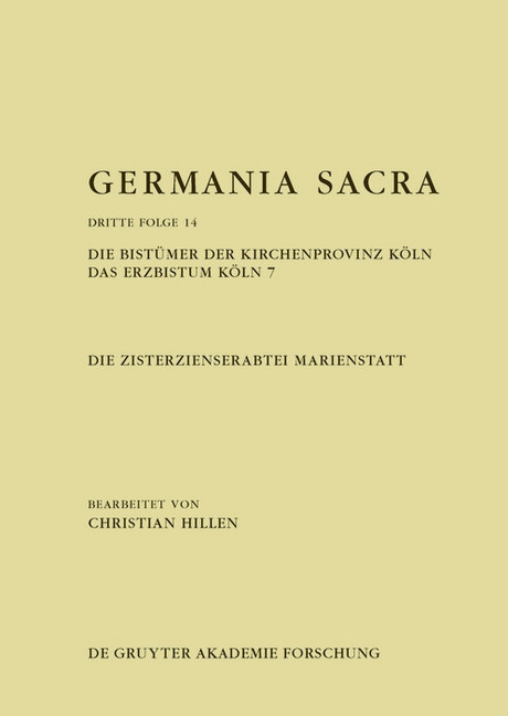 Die Zisterzienserabtei Marienstatt. Die Bistümer der Kirchenprovinz Köln. Das Erzbistum Köln 7 main product photo