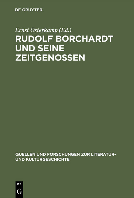 Rudolf Borchardt und seine Zeitgenossen main product photo