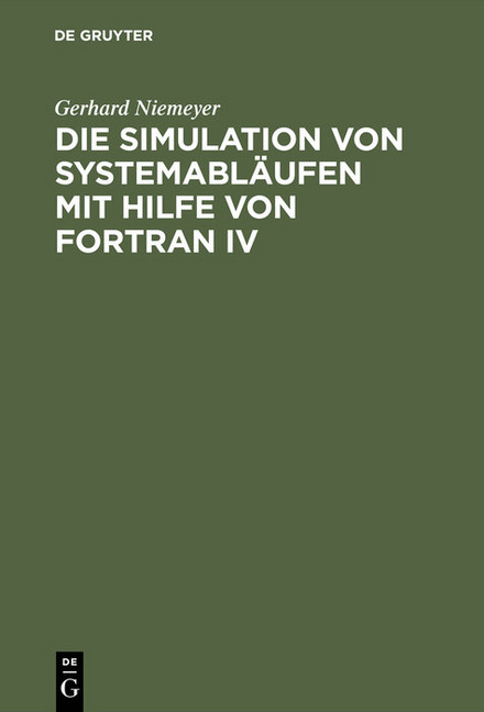 Die Simulation von Systemabläufen mit Hilfe von FORTRAN IV main product photo