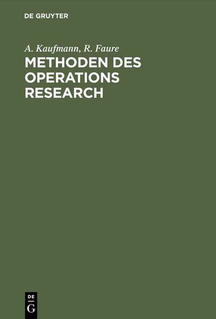 Methoden des Operations Research main product photo