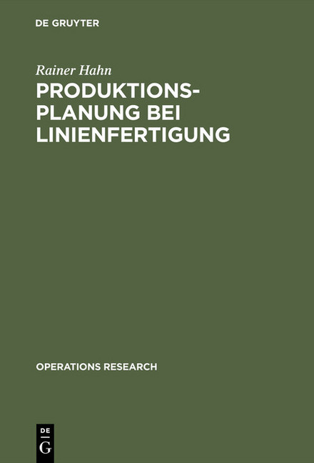 Produktionsplanung bei Linienfertigung main product photo