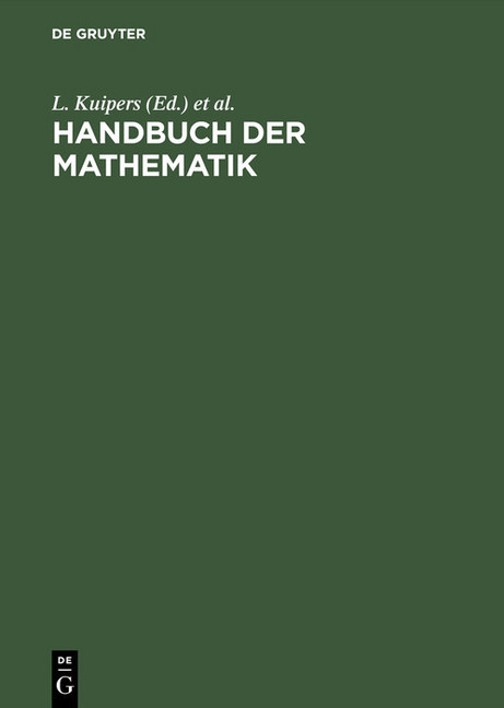 Handbuch der Mathematik main product photo