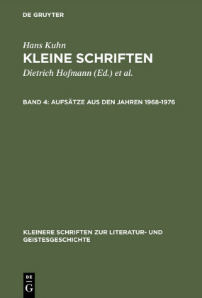 Aufsätze aus den Jahren 1968-1976