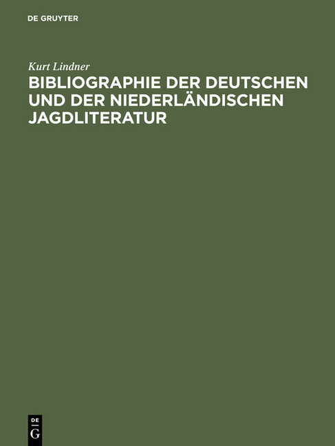 Bibliographie der deutschen und der niederländischen Jagdliteratur main product photo