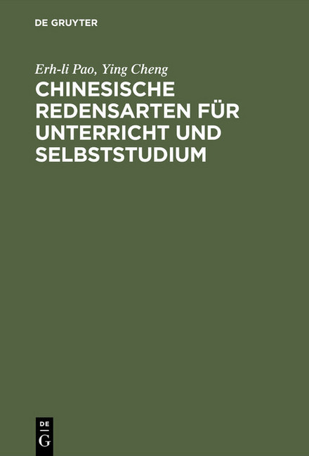 Chinesische Redensarten für Unterricht und Selbststudium main product photo