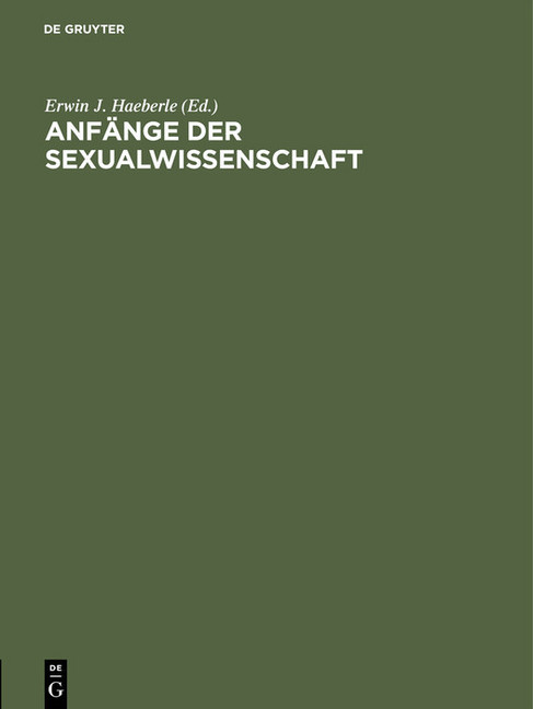 Anfänge der Sexualwissenschaft main product photo