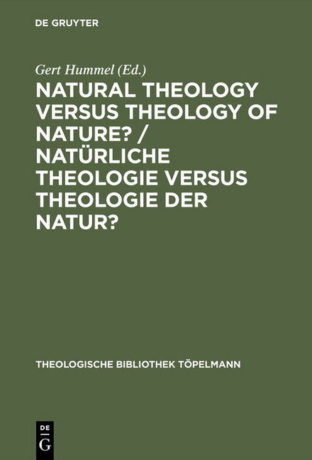 Natural Theology Versus Theology of Nature?/ Natürliche Theologie versus Theologie der Natur? main product photo