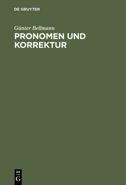 Pronomen und Korrektur main product photo