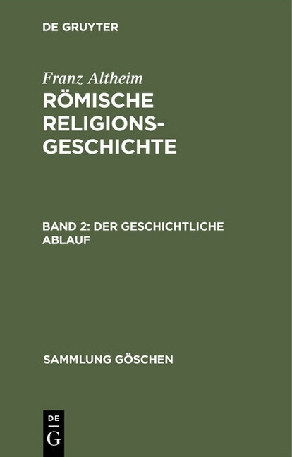 Der geschichtliche Ablauf main product photo