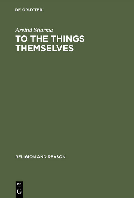 To the Things Themselves main product photo