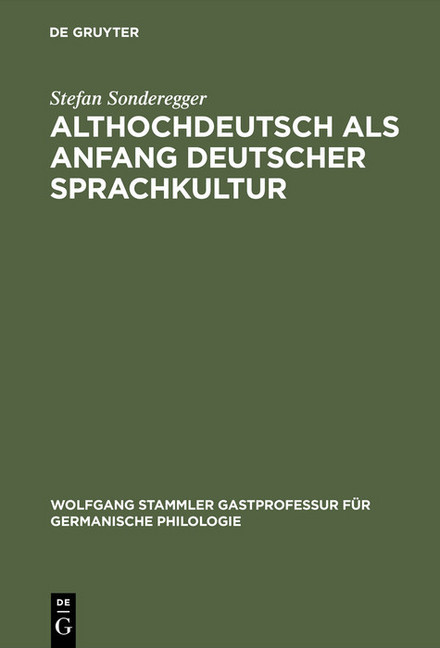 Althochdeutsch als Anfang deutscher Sprachkultur main product photo