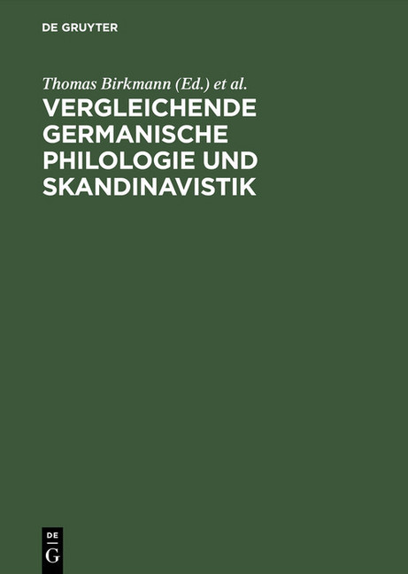 Vergleichende Germanische Philologie und Skandinavistik main product photo