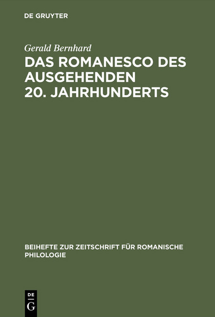 Das Romanesco des ausgehenden 20. Jahrhunderts main product photo