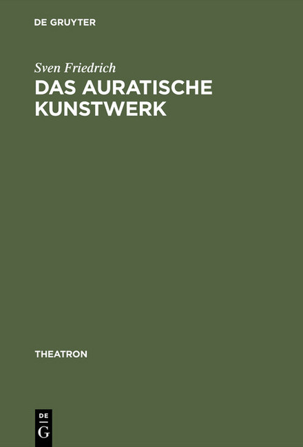 Das auratische Kunstwerk main product photo