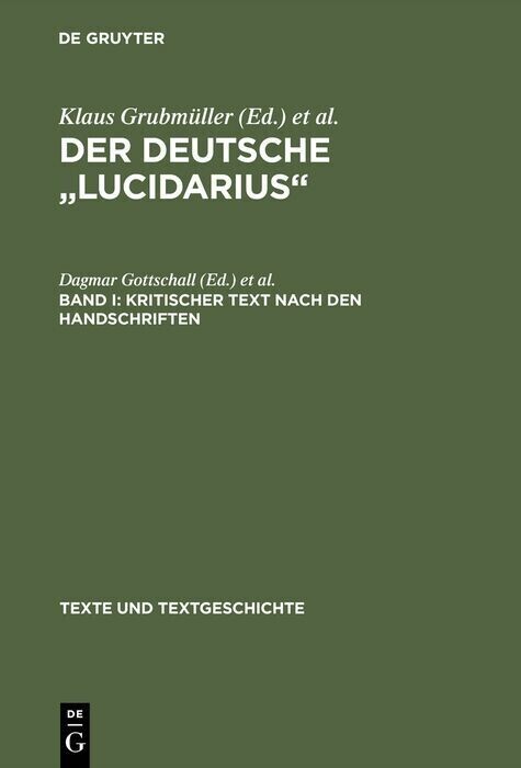 Kritischer Text nach den Handschriften main product photo