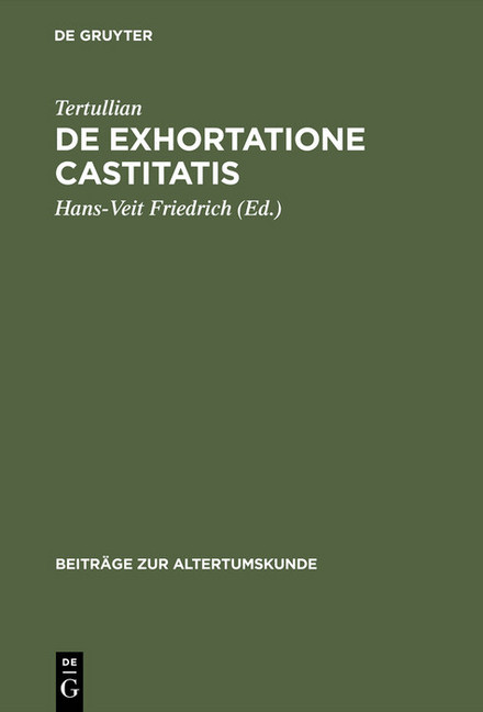 De exhortatione castitatis main product photo