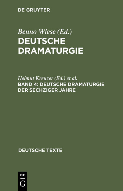 Deutsche Dramaturgie der Sechziger Jahre main product photo