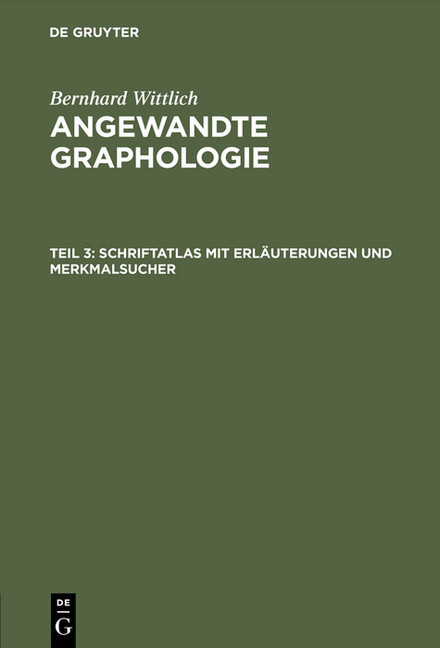 Schriftatlas mit Erläuterungen und Merkmalsucher main product photo