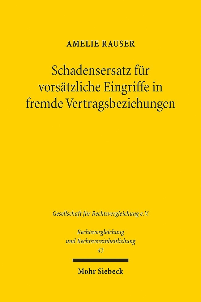 Schadensersatz für vorsätzliche Eingriffe in fremde Vertragsbeziehungen main product photo