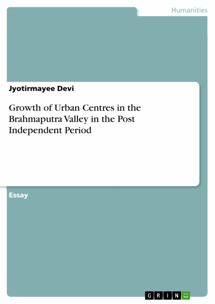 Growth of Urban Centres in the Brahmaputra Valley in the Post Independent Period main product photo