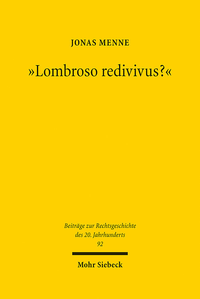 "Lombroso redivivus?" main product photo