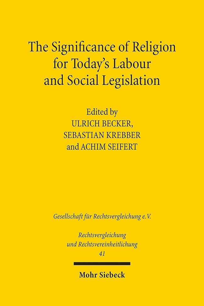 The Significance of Religion for Today's Labour and Social Legislation main product photo