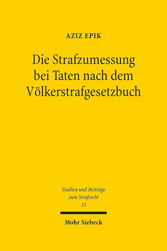 Die Strafzumessung bei Taten nach dem Völkerstrafgesetzbuch main product photo