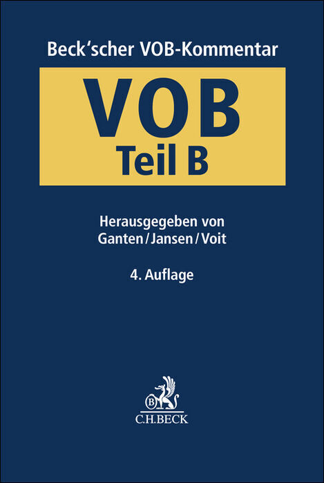 Beck'scher VOB-Kommentar VOB Teil B main product photo