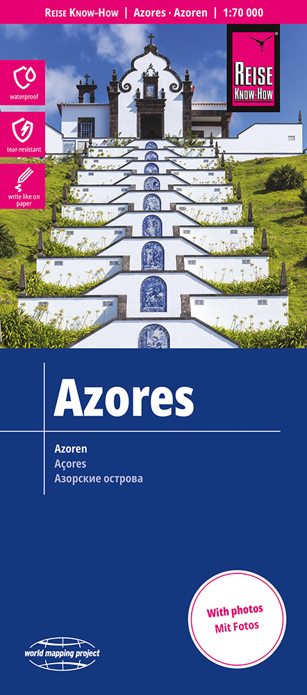 Reise Know-How Landkarte Azoren / Azores (1:70.000) main product photo