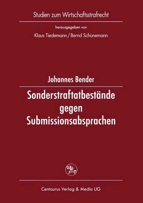 Sonderstraftatbestände gegen Submissionsabsprachen main product photo