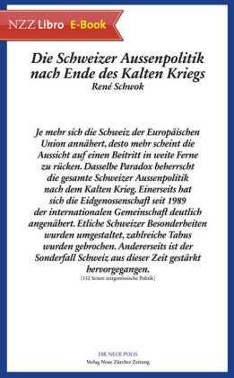 Die Schweizer Aussenpolitik nach Ende des Kalten Kriegs