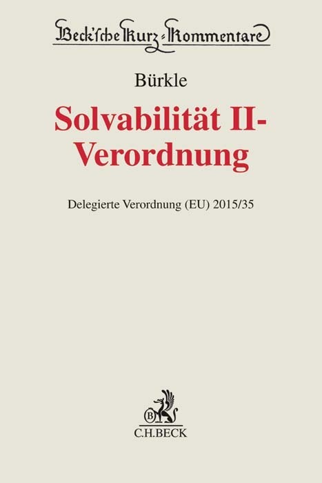 Solvabilität II-Verordnung, Kommentar main product photo