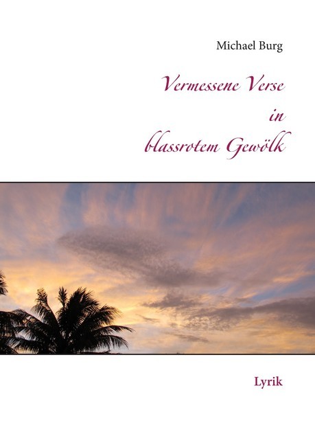 Vermessene Verse in blassrotem Gewölk main product photo