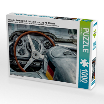 CALVENDO Puzzle Mercedes Benz 300 SLR, 1957. 2975 ccm, 215 PS, 250 kmh | 1000 Teile Lege-Größe 64x48cm Foto-Puzzle für glückliche Stunden
