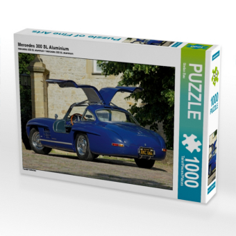 CALVENDO Puzzle Mercedes 300 SL Aluminium | 1000 Teile Lege-Größe 64x48cm Foto-Puzzle für glückliche Stunden
