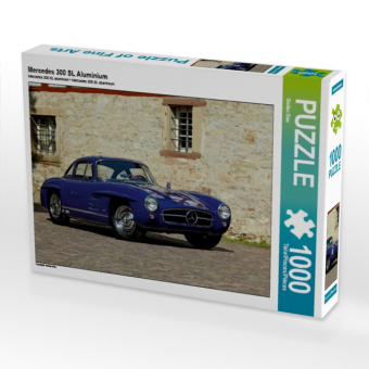 CALVENDO Puzzle Mercedes 300 SL Aluminium | 1000 Teile Lege-Größe 64x48cm Foto-Puzzle für glückliche Stunden
