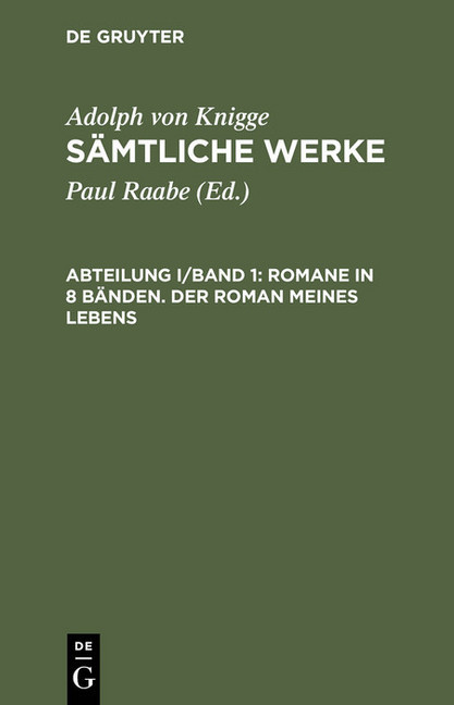 Romane in 8 Bänden. Der Roman meines Lebens main product photo