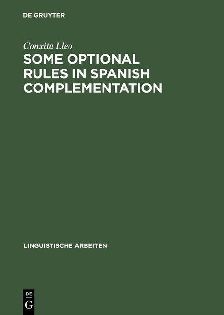Some optional rules in Spanish complementation main product photo